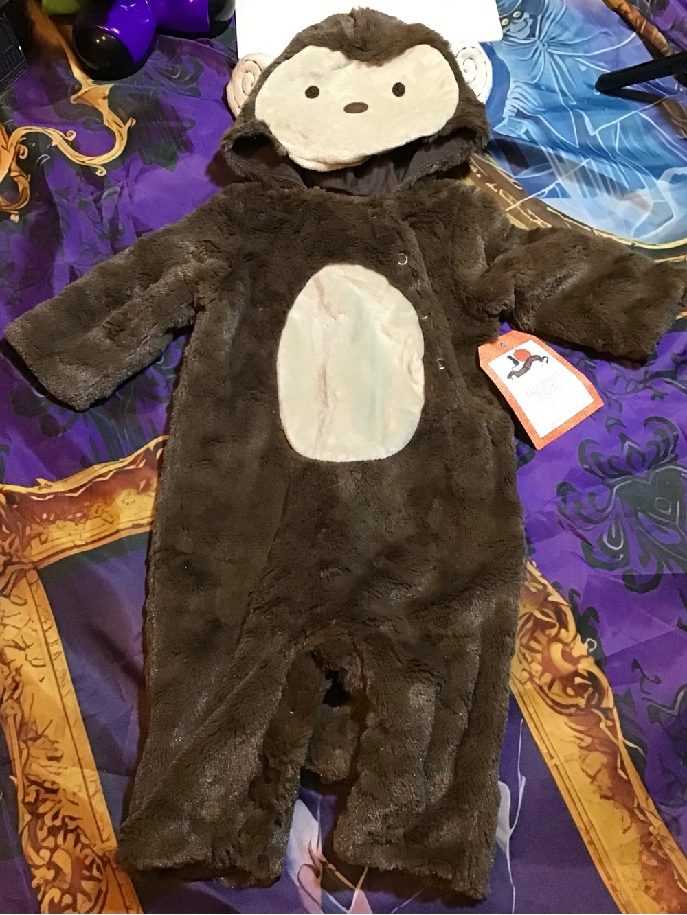 Pottery barn baby monkey costume 0-6 months new-NWT
